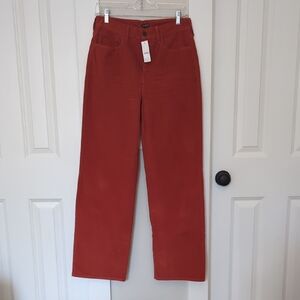J Crew Women's Tall Slim Wide Leg Corduroy Pants